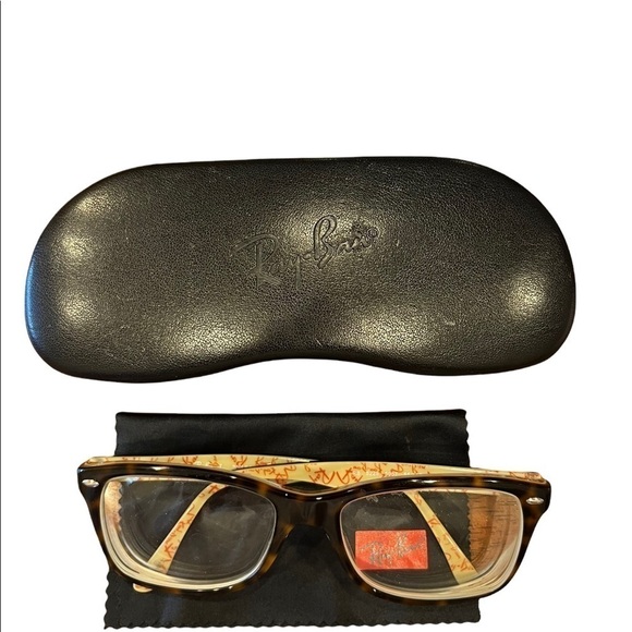 RAY-BAN RX 5528‎ Dark Havana Logo Glasses - Picture 2 of 6